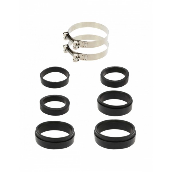 Filtro de Aire Universal para Coche Incluye 4 Adaptadores 60mm 65mm 70mm 77mm Color Gris/Negro