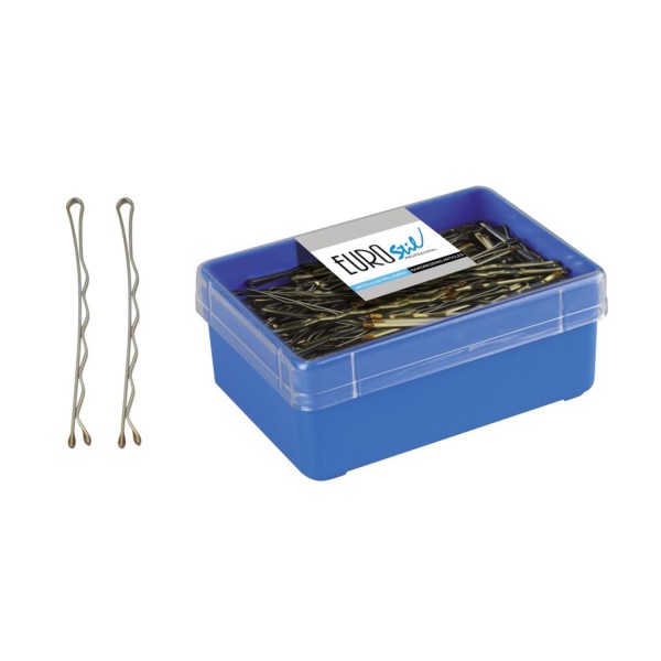 Eurostil caja clips negros 1un