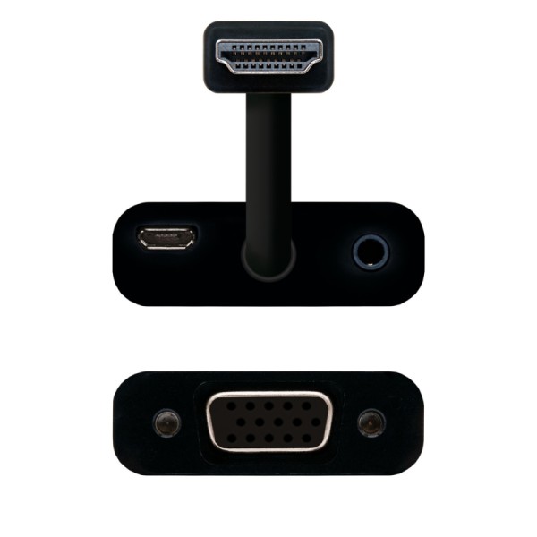Nanocable conversor hdmi/svga+audio hdmi/m-svga/h