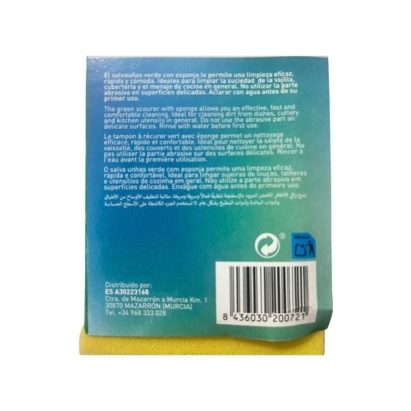 Mihogar salvauñas verde 3 unidades